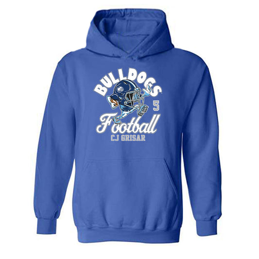 Drake - NCAA Football : CJ Grisar - Royal Fashion Shersey Hooded Sweatshirt