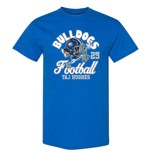 Drake - NCAA Football : Taj Hughes - Royal Fashion Shersey Short Sleeve T-Shirt