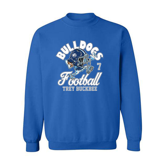 Drake - NCAA Football : Trey Buckbee - Royal Fashion Shersey Sweatshirt