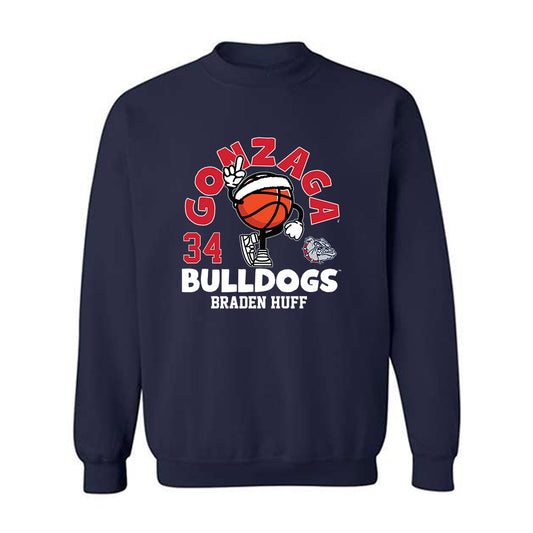 Gonzaga - NCAA Men's Basketball : Braden Huff - Crewneck Sweatshirt Fashion Shersey