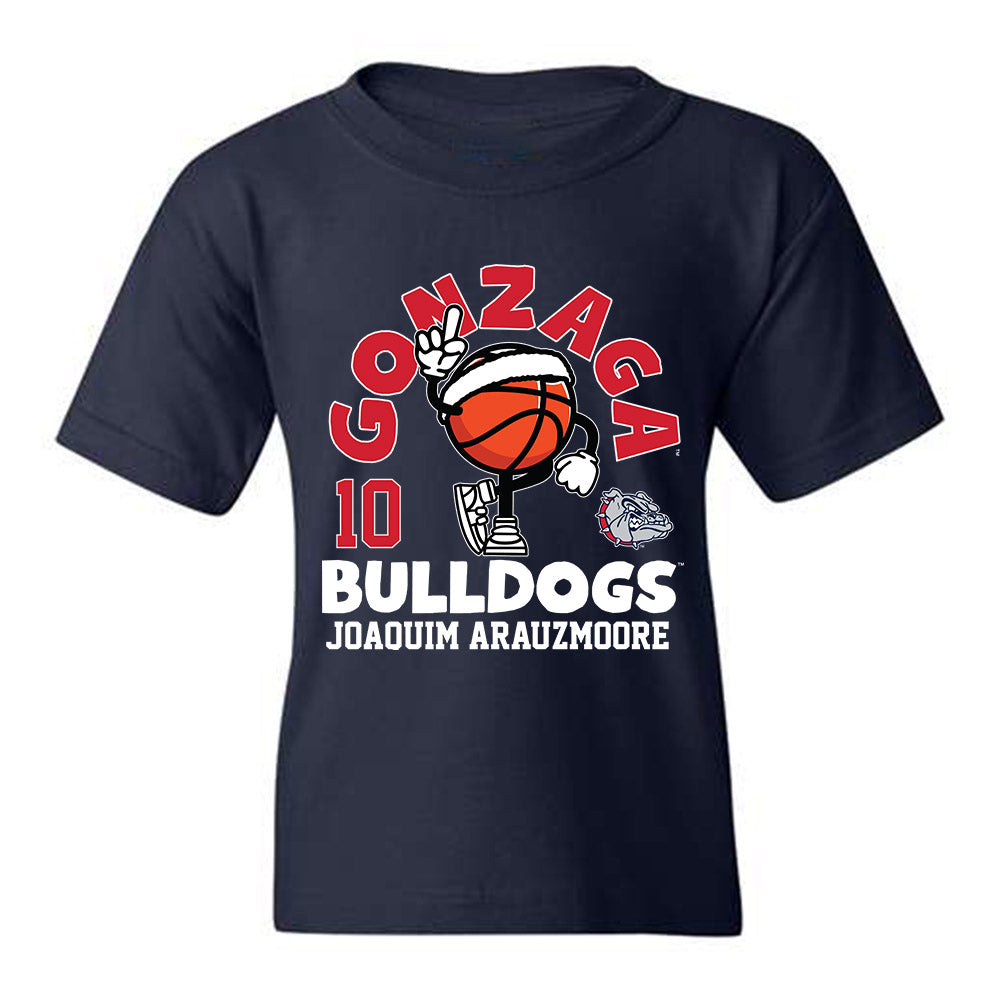 Gonzaga - NCAA Men's Basketball : Joaquim ArauzMoore - Youth T-Shirt Fashion Shersey