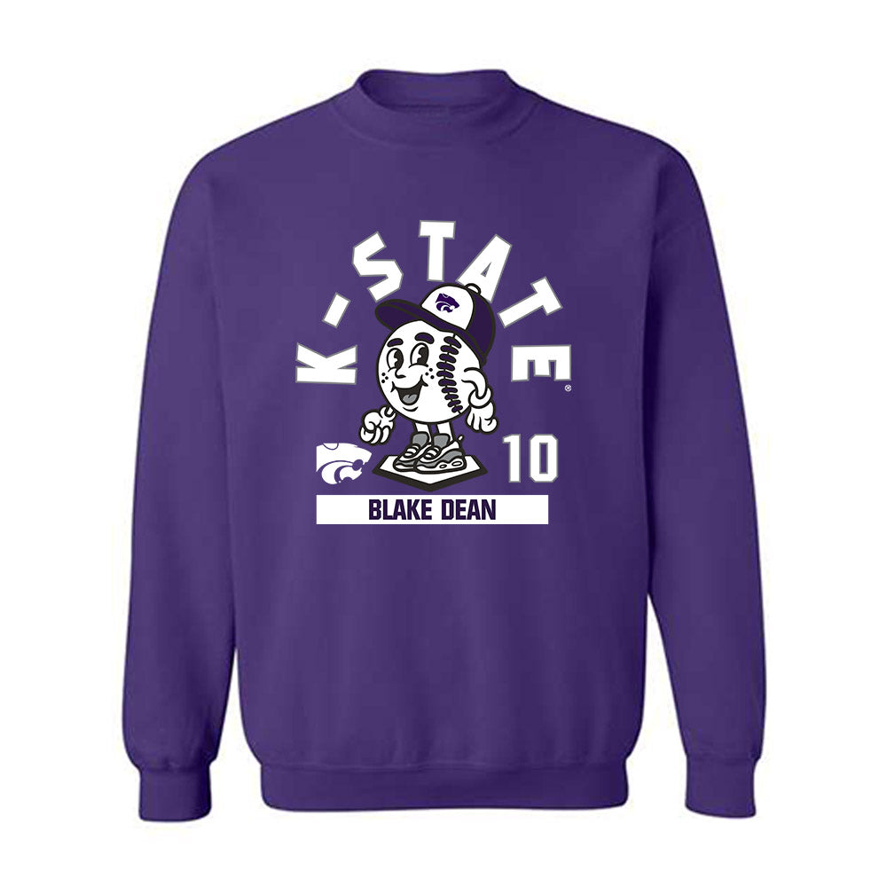 Kansas State - NCAA Baseball : Blake Dean - Crewneck Sweatshirt Fashion Shersey