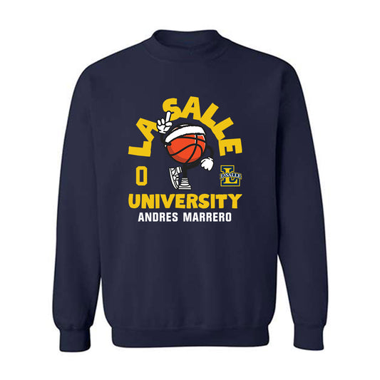 La Salle - NCAA Men's Basketball : Andres Marrero - Crewneck Sweatshirt Fashion Shersey