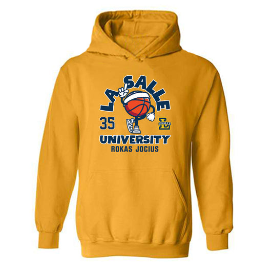 La Salle - NCAA Men's Basketball : Rokas Jocius - Hooded Sweatshirt Fashion Shersey