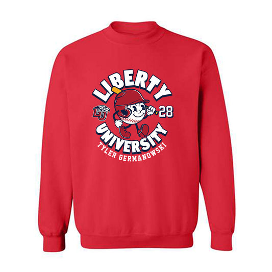 Liberty - NCAA Baseball : Tyler Germanowski - Crewneck Sweatshirt Fashion Shersey