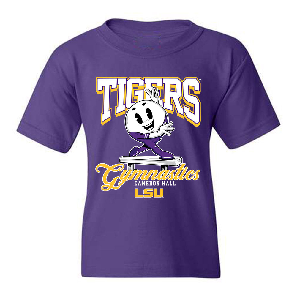 LSU - NCAA Women's Gymnastics : Cameron Hall - Youth T-Shirt Fashion Shersey