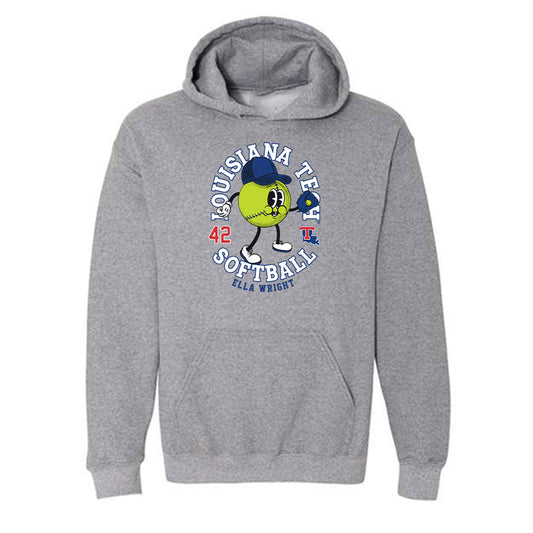 LA Tech - NCAA Softball : Ella Wright - Hooded Sweatshirt Fashion Shersey