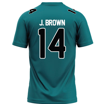 Coastal Carolina - NCAA Football : Jared J.Brown - Teal Jersey
