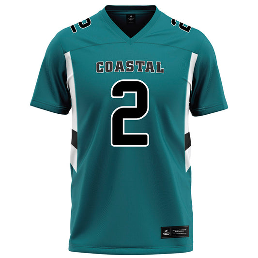 Coastal Carolina - NCAA Football : Reese White - Teal Jersey