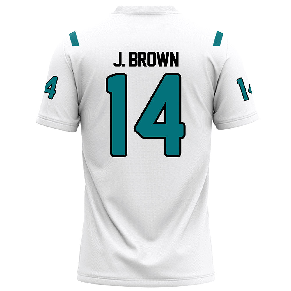 Coastal Carolina - NCAA Football : Jared J.Brown - White Jersey
