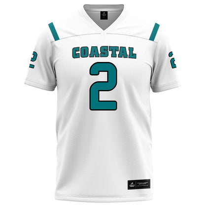 Coastal Carolina - NCAA Football : Reese White - White Jersey