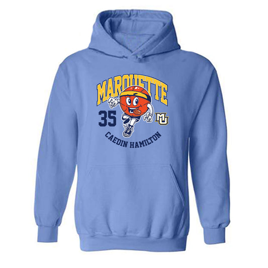 Marquette - NCAA Men's Basketball : Caedin Hamilton - Hooded Sweatshirt Fashion Shersey
