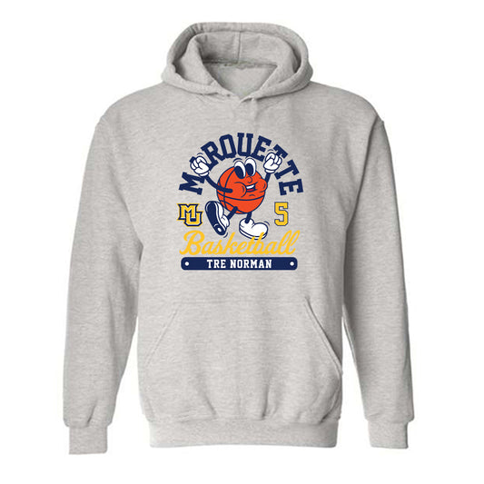 Marquette - NCAA Men's Basketball : Tre Norman - Hooded Sweatshirt Fashion Shersey