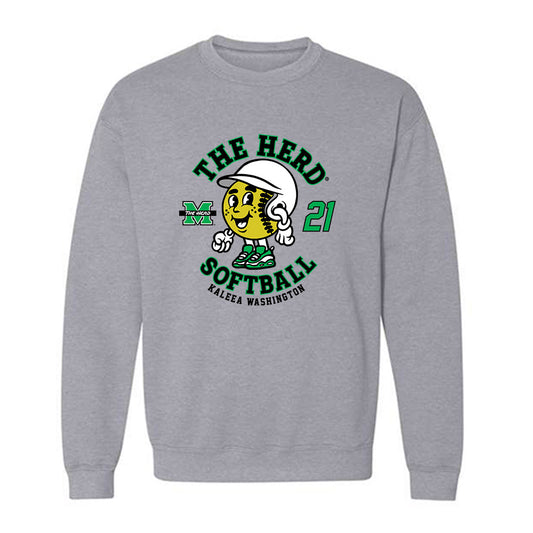 Marshall - NCAA Softball : Kaleea Washington - Crewneck Sweatshirt Fashion Shersey