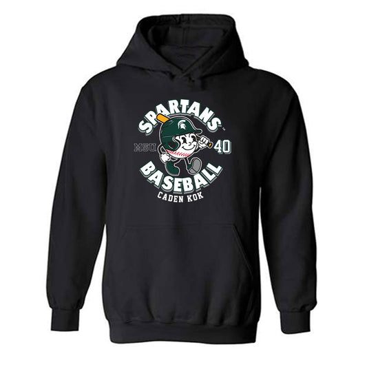 Michigan State - NCAA Baseball : Caden Kok - Hooded Sweatshirt Fashion Shersey