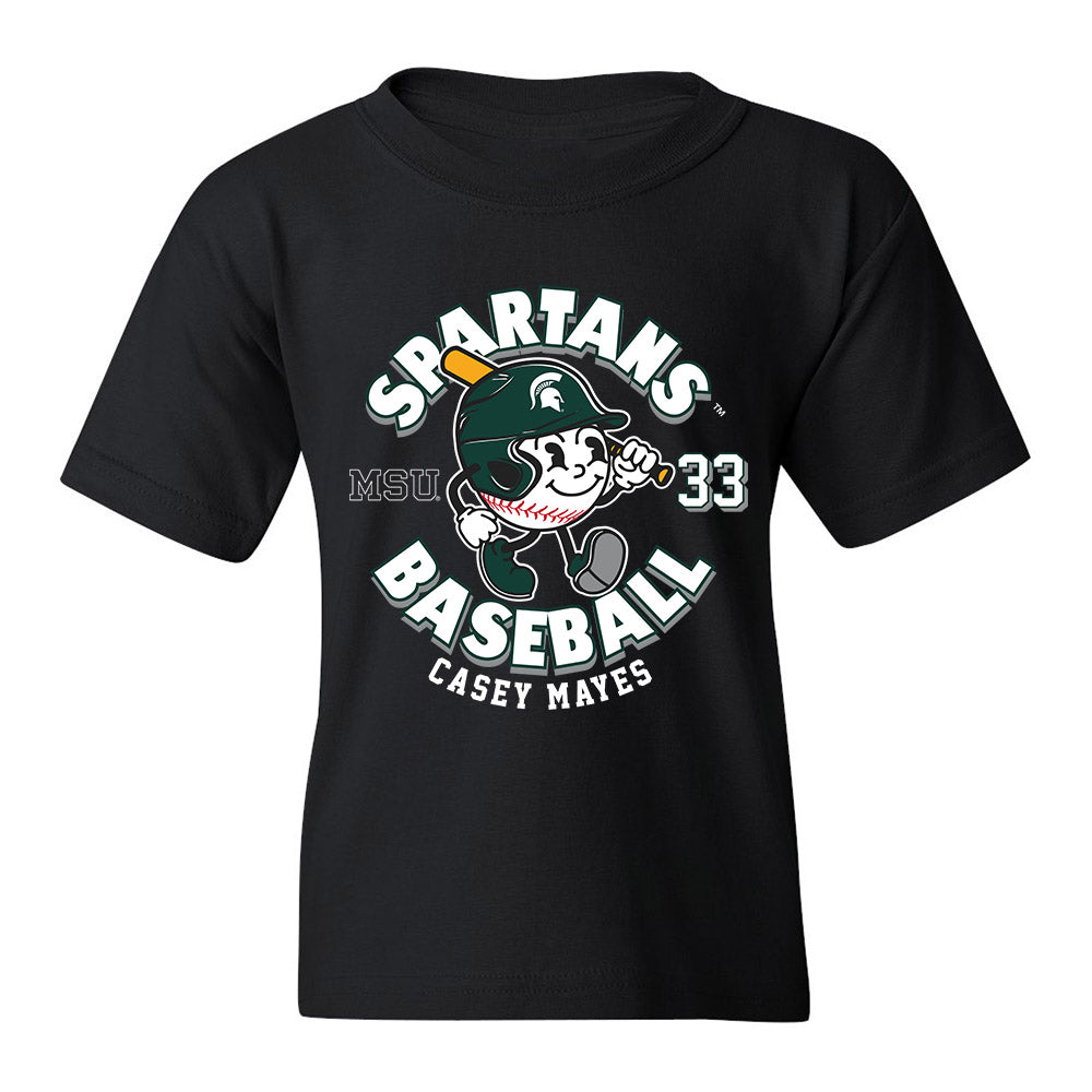 Michigan State - NCAA Baseball : Casey Mayes - Youth T-Shirt Fashion Shersey