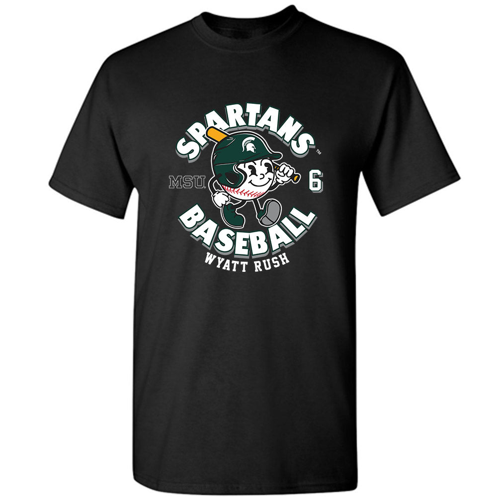 Michigan State - NCAA Baseball : Wyatt Rush - T-Shirt Fashion Shersey