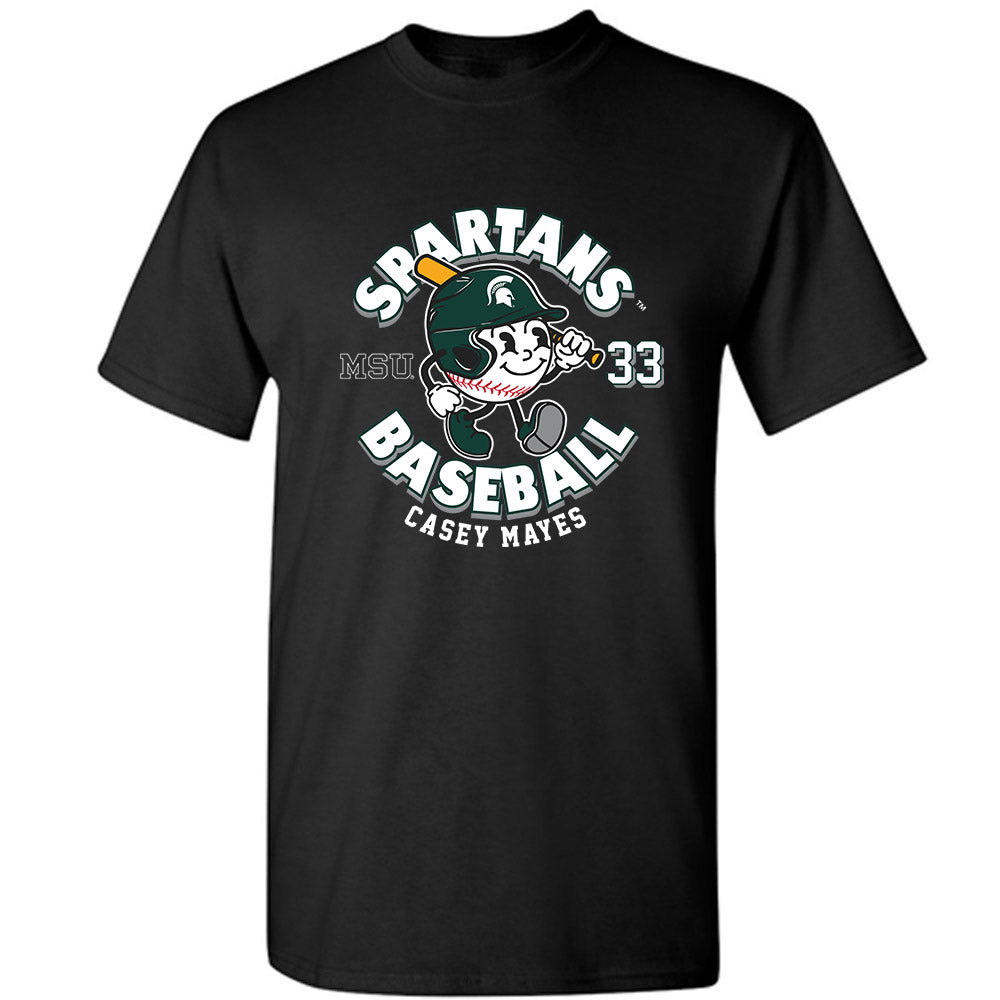 Michigan State - NCAA Baseball : Casey Mayes - T-Shirt Fashion Shersey