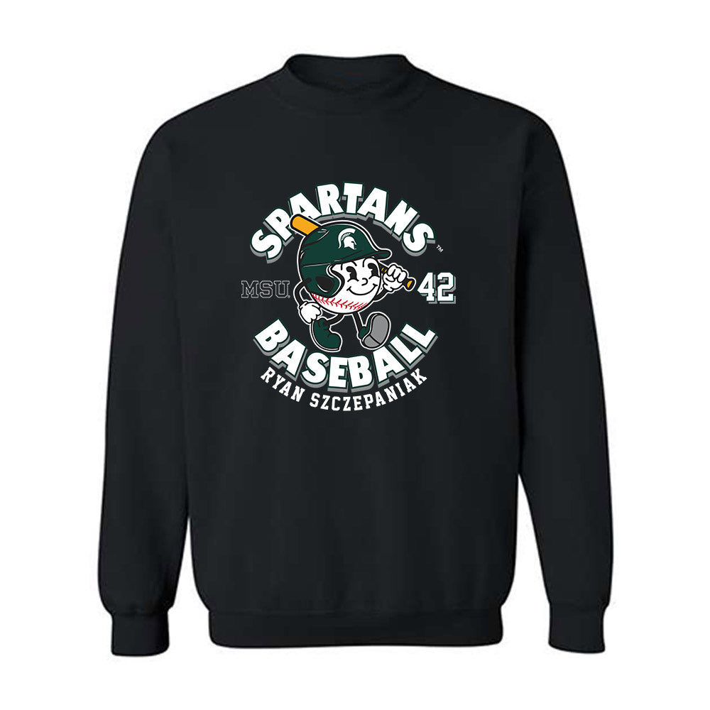 Michigan State - NCAA Baseball : Ryan Szczepaniak - Crewneck Sweatshirt Fashion Shersey