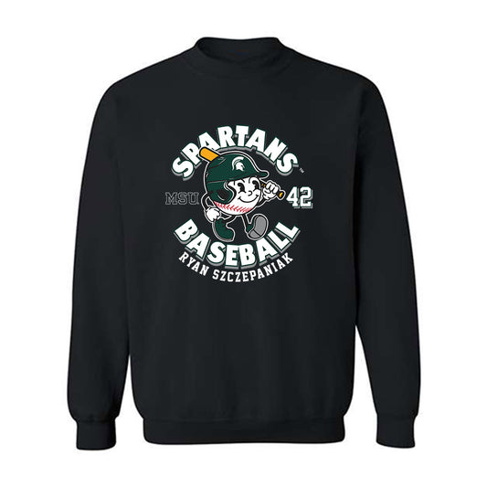 Michigan State - NCAA Baseball : Ryan Szczepaniak - Crewneck Sweatshirt Fashion Shersey