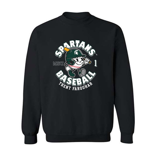 Michigan State - NCAA Baseball : Trent Farquhar - Crewneck Sweatshirt Fashion Shersey