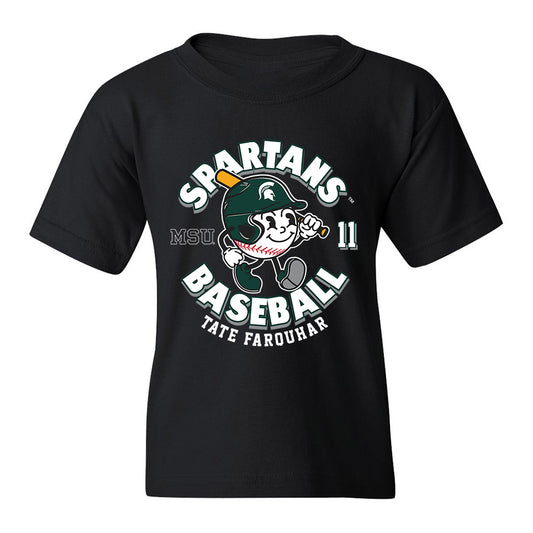 Michigan State - NCAA Baseball : Tate Farquhar - Youth T-Shirt Fashion Shersey