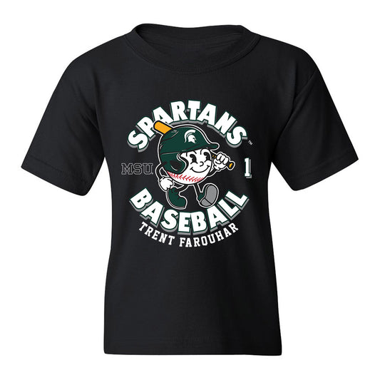 Michigan State - NCAA Baseball : Trent Farquhar - Youth T-Shirt Fashion Shersey