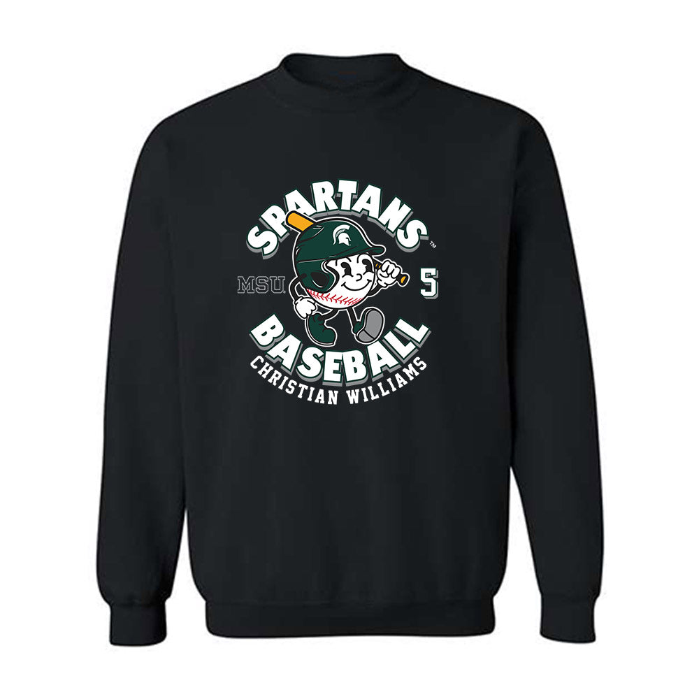 Michigan State - NCAA Baseball : Christian Williams - Crewneck Sweatshirt Fashion Shersey