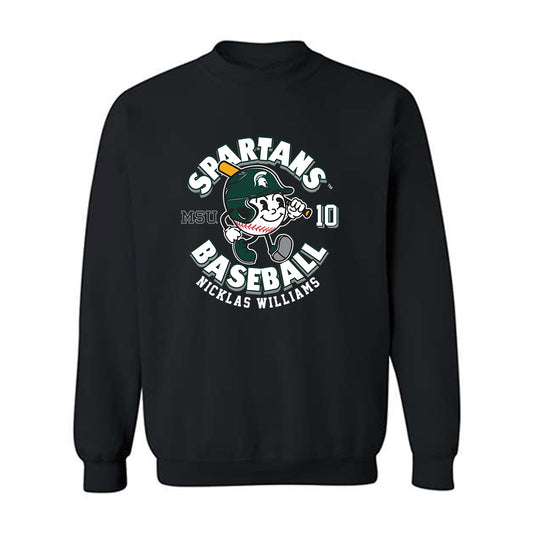 Michigan State - NCAA Baseball : Nicklas Williams - Crewneck Sweatshirt Fashion Shersey