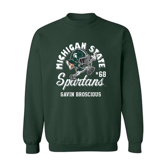 Michigan State - NCAA Football : Gavin Broscious - Fashion Shersey Sweatshirt
