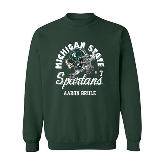 Michigan State - NCAA Football : Aaron Brule - Fashion Shersey Sweatshirt