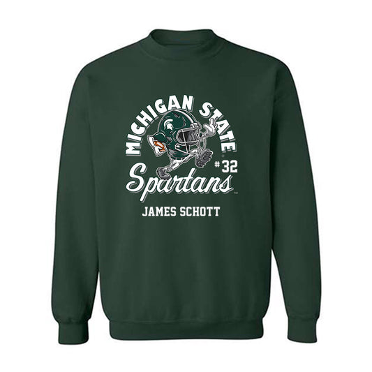 Michigan State - NCAA Football : James Schott - Fashion Shersey Sweatshirt