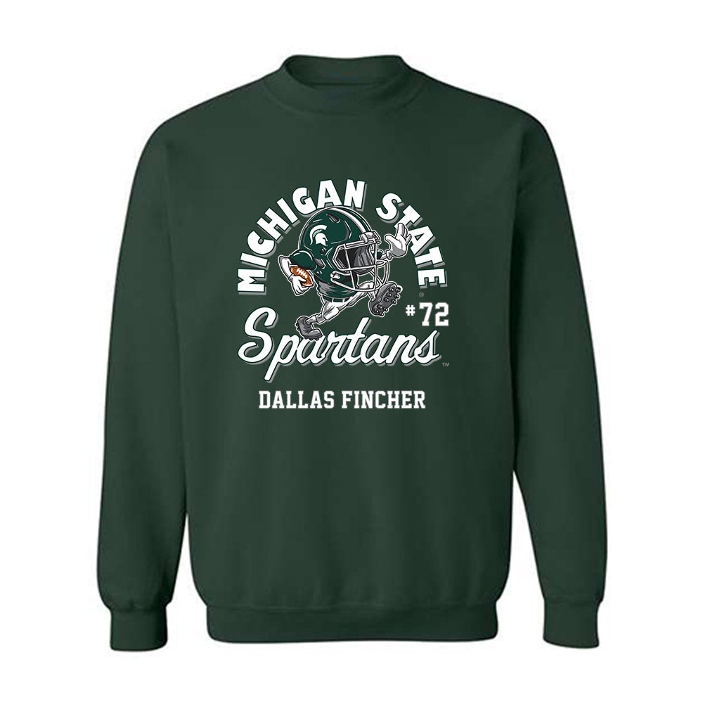 Michigan State - NCAA Football : Dallas Fincher - Fashion Shersey Sweatshirt