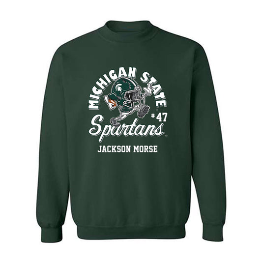 Michigan State - NCAA Football : Jackson Morse - Fashion Shersey Sweatshirt