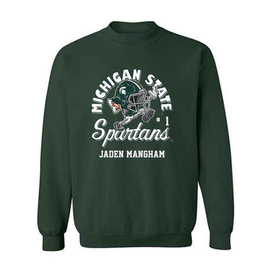 Michigan State - NCAA Football : Jaden Mangham - Fashion Shersey Sweatshirt