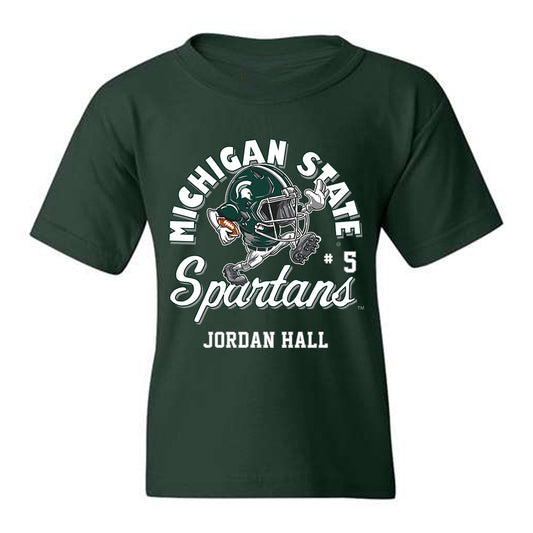 Michigan State - NCAA Football : Jordan Hall - Fashion Shersey Youth T-Shirt