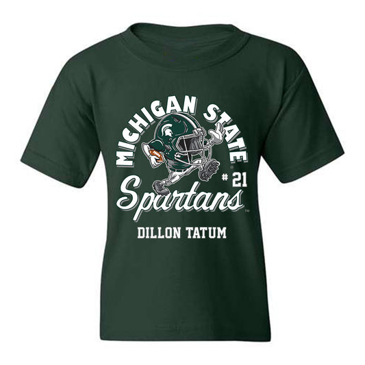 Michigan State - NCAA Football : Dillon Tatum - Fashion Shersey Youth T-Shirt