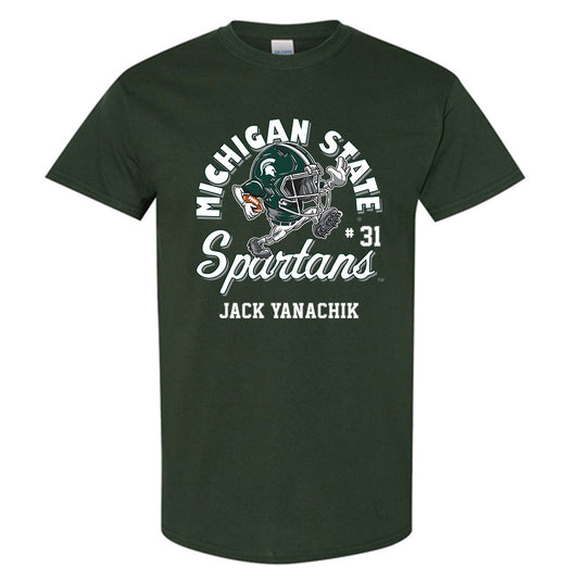 Michigan State - NCAA Football : Jack Yanachik - Fashion Shersey Short Sleeve T-Shirt