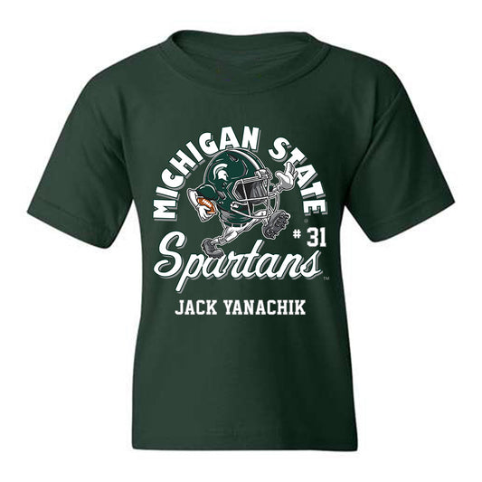 Michigan State - NCAA Football : Jack Yanachik - Fashion Shersey Youth T-Shirt