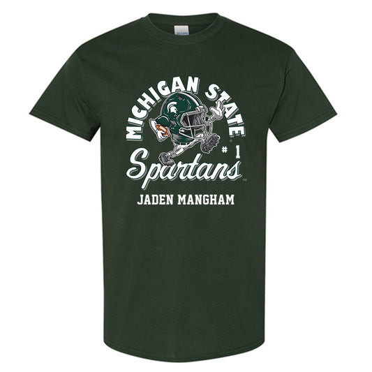 Michigan State - NCAA Football : Jaden Mangham - Fashion Shersey Short Sleeve T-Shirt