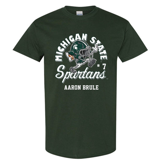 Michigan State - NCAA Football : Aaron Brule - Fashion Shersey Short Sleeve T-Shirt