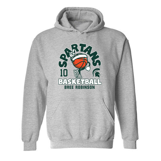 Michigan State - NCAA Women's Basketball : Bree Robinson - Hooded Sweatshirt Fashion Shersey