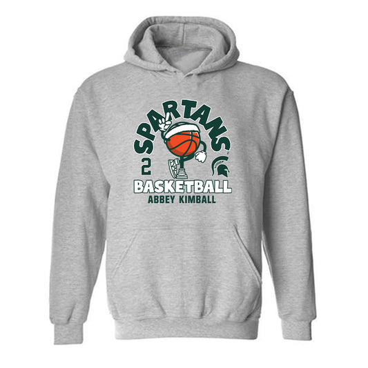 Michigan State - NCAA Women's Basketball : Abbey Kimball - Hooded Sweatshirt Fashion Shersey