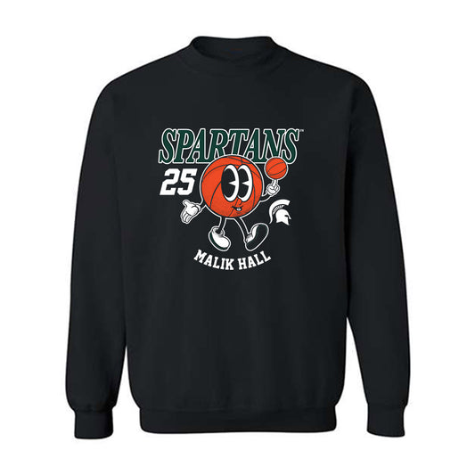 Michigan State - NCAA Men's Basketball : Malik Hall - Crewneck Sweatshirt Fashion Shersey