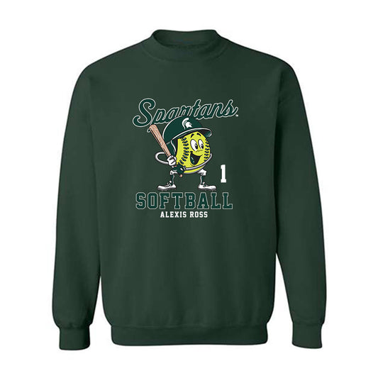 Michigan State - NCAA Softball : Alexis Ross - Crewneck Sweatshirt Fashion Shersey