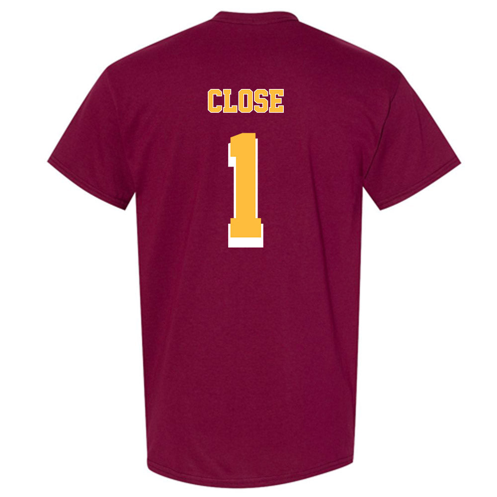 Minnesota - NCAA Men's Ice Hockey : Justen Close - Replica Shersey Short Sleeve T-Shirt