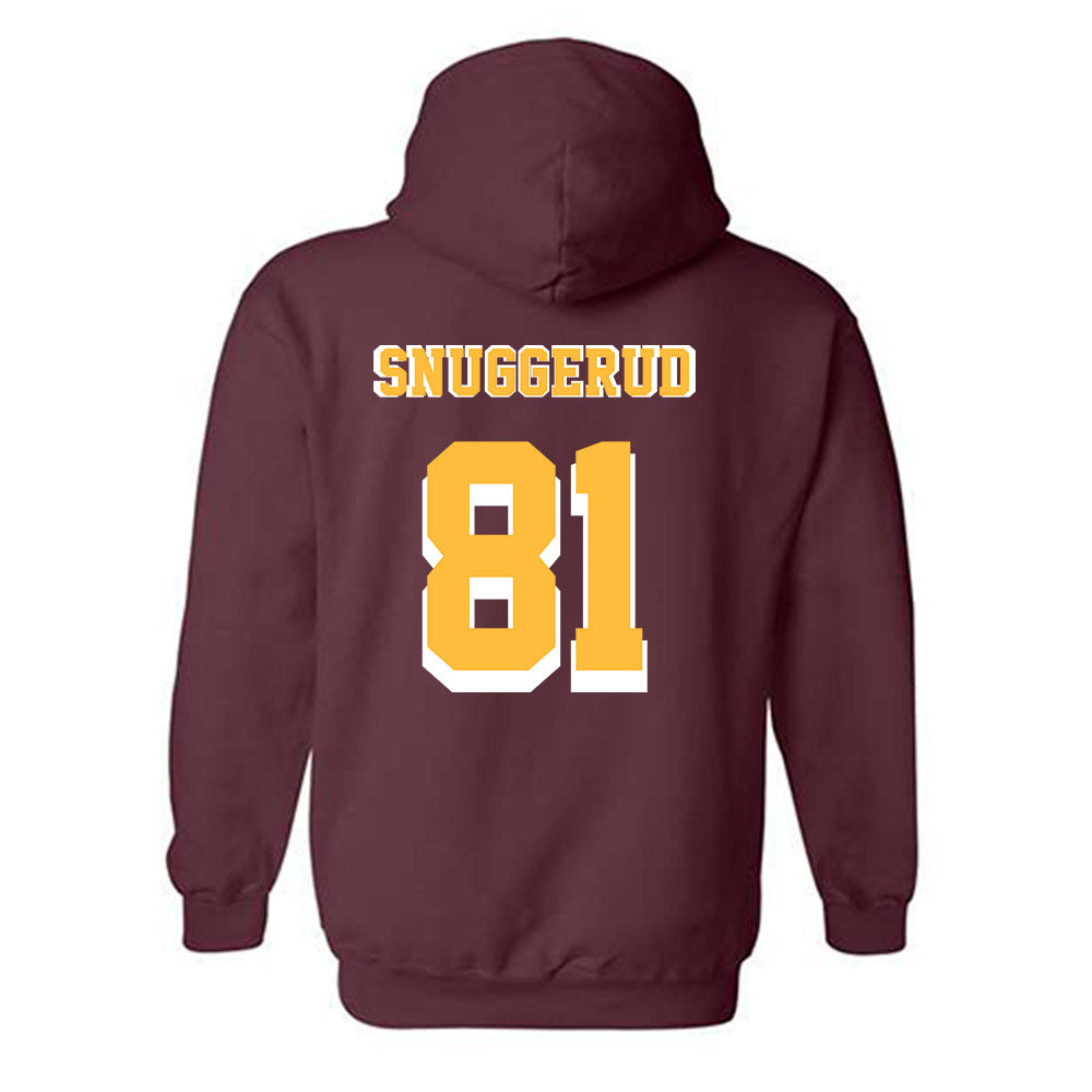 Minnesota - NCAA Men's Ice Hockey : Jimmy Snuggerud - Replica Shersey Hooded Sweatshirt