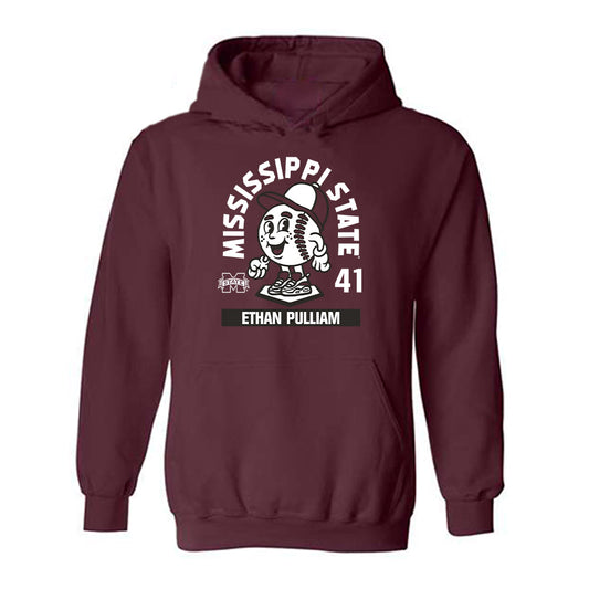 Mississippi State - NCAA Baseball : Ethan Pulliam - Hooded Sweatshirt Fashion Shersey