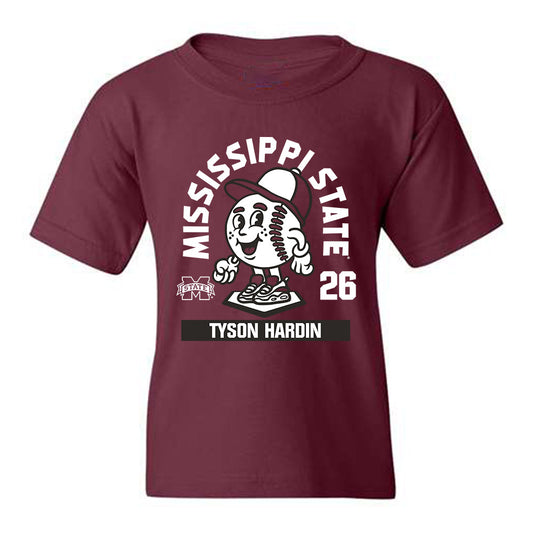 Mississippi State - NCAA Baseball : Tyson Hardin - Youth T-Shirt Fashion Shersey