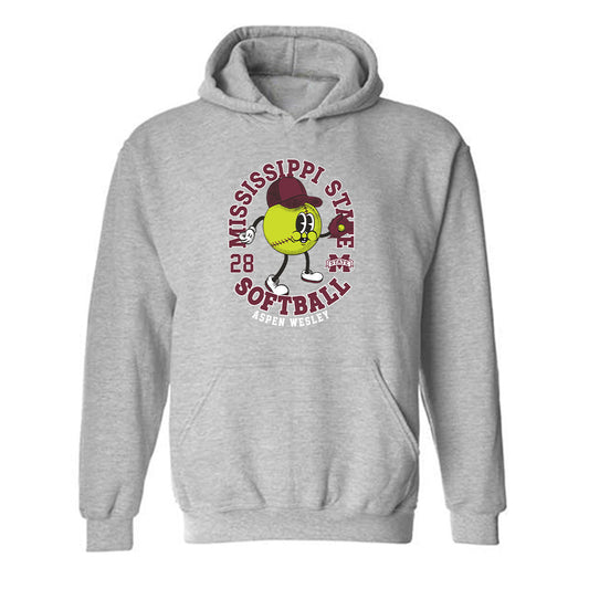 Mississippi State - NCAA Softball : Aspen Wesley - Hooded Sweatshirt Fashion Shersey